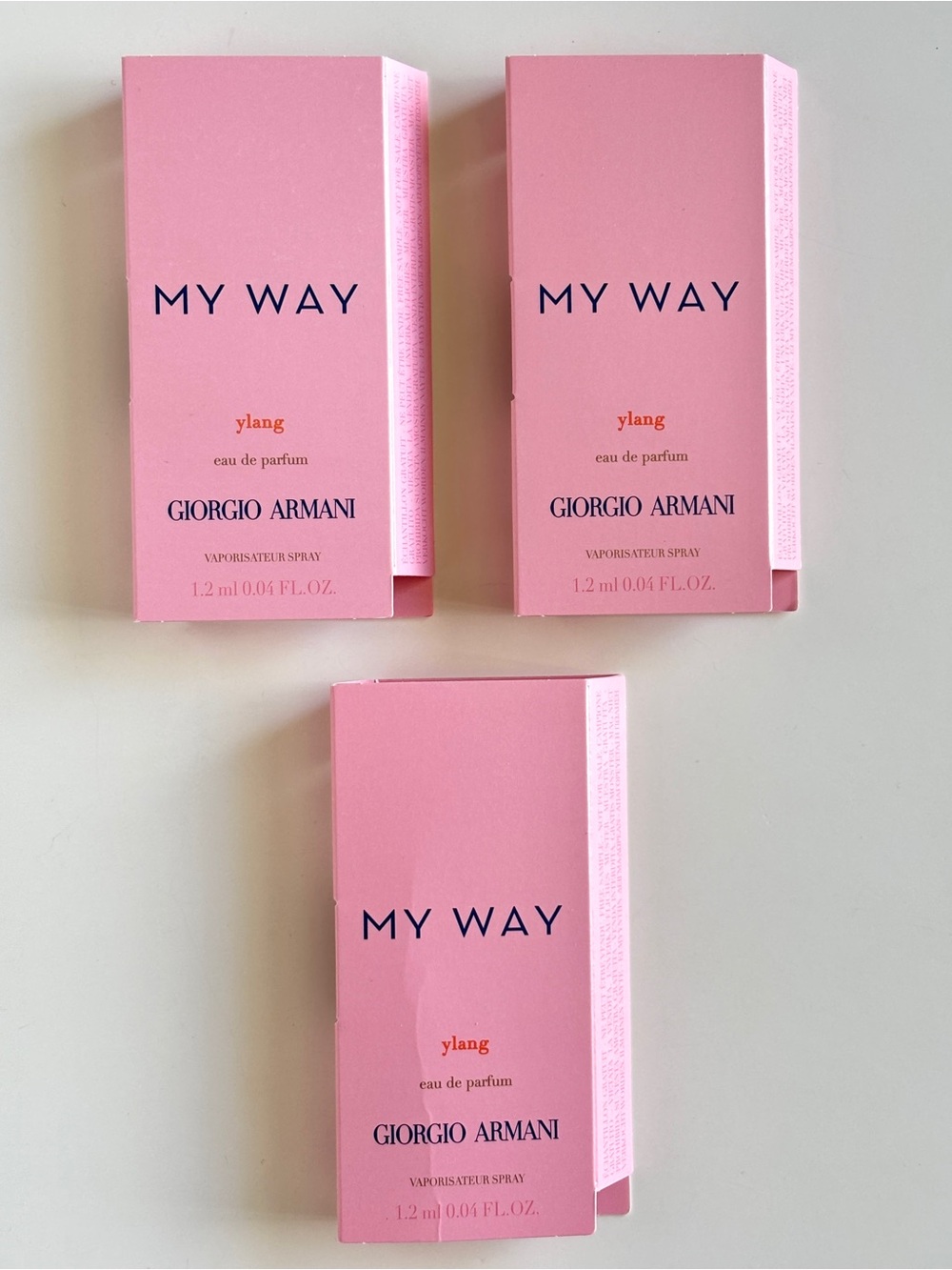 Giorgio Armani My Way Ylang Samples
